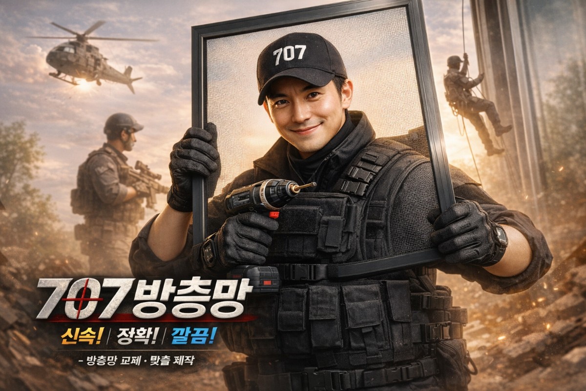 언제나 신속하고 정확하게 대기 5분조 707방충망